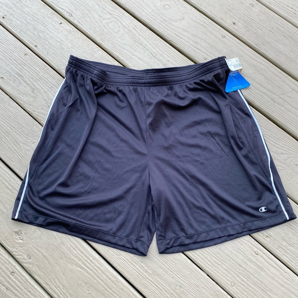 NWT Champion - Woman’s black & white trim sport stretch shorts, Size: XXL